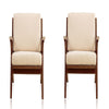 Martelle Cream and Amber Twill Weave Accent Chair (Set of 2)
