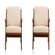 Martelle Cream and Amber Twill Weave Accent Chair (Set of 2)