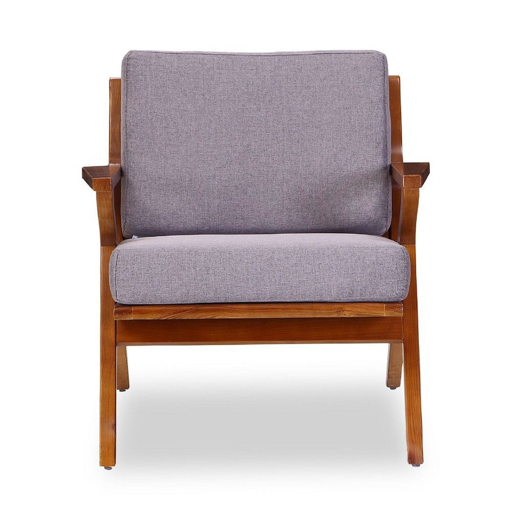 Martelle Grey and Amber Twill Weave Accent Chair (Set of 2) MHC-2-AC002-GY