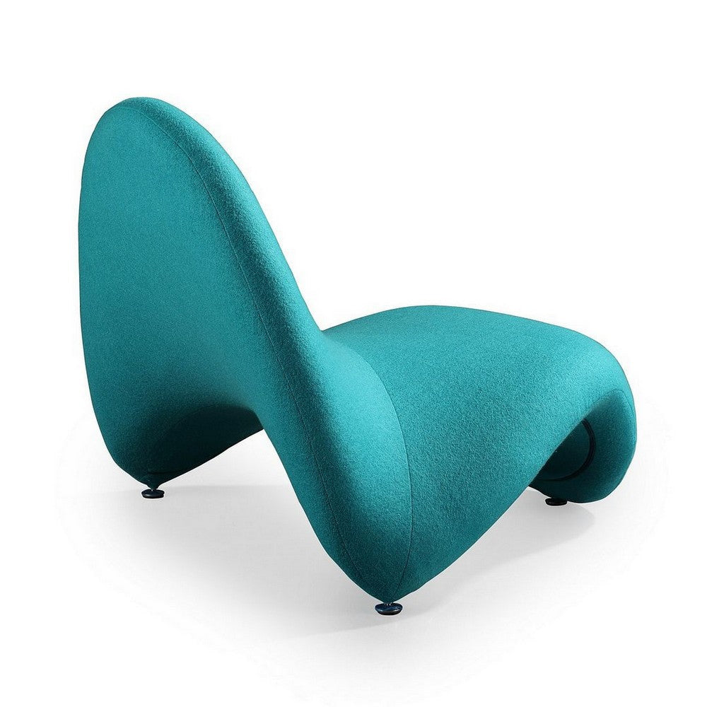 MoMa Teal Wool Blend Accent Chair (Set of 2) MHC-2-AC009-TL
