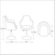 Kinsey Red and Polished Chrome Wool Blend Adjustable Height Swivel Accent Chair (Set of 2) MHC-2-AC039-RD