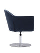 Voyager Smokey Blue and Brushed Metal Woven Swivel Adjustable Accent Chair (Set of 2) MHC-2-AC051-SM