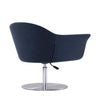 Voyager Smokey Blue and Brushed Metal Woven Swivel Adjustable Accent Chair (Set of 2) MHC-2-AC051-SM