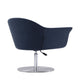 Voyager Smokey Blue and Brushed Metal Woven Swivel Adjustable Accent Chair (Set of 2) MHC-2-AC051-SM