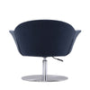 Voyager Smokey Blue and Brushed Metal Woven Swivel Adjustable Accent Chair (Set of 2) MHC-2-AC051-SM