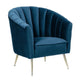 Rosemont Blue and Gold Velvet Accent Chair (Set of 2) MHC-2-AC056-BL