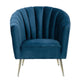 Rosemont Blue and Gold Velvet Accent Chair (Set of 2) MHC-2-AC056-BL