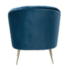 Rosemont Blue and Gold Velvet Accent Chair (Set of 2) MHC-2-AC056-BL