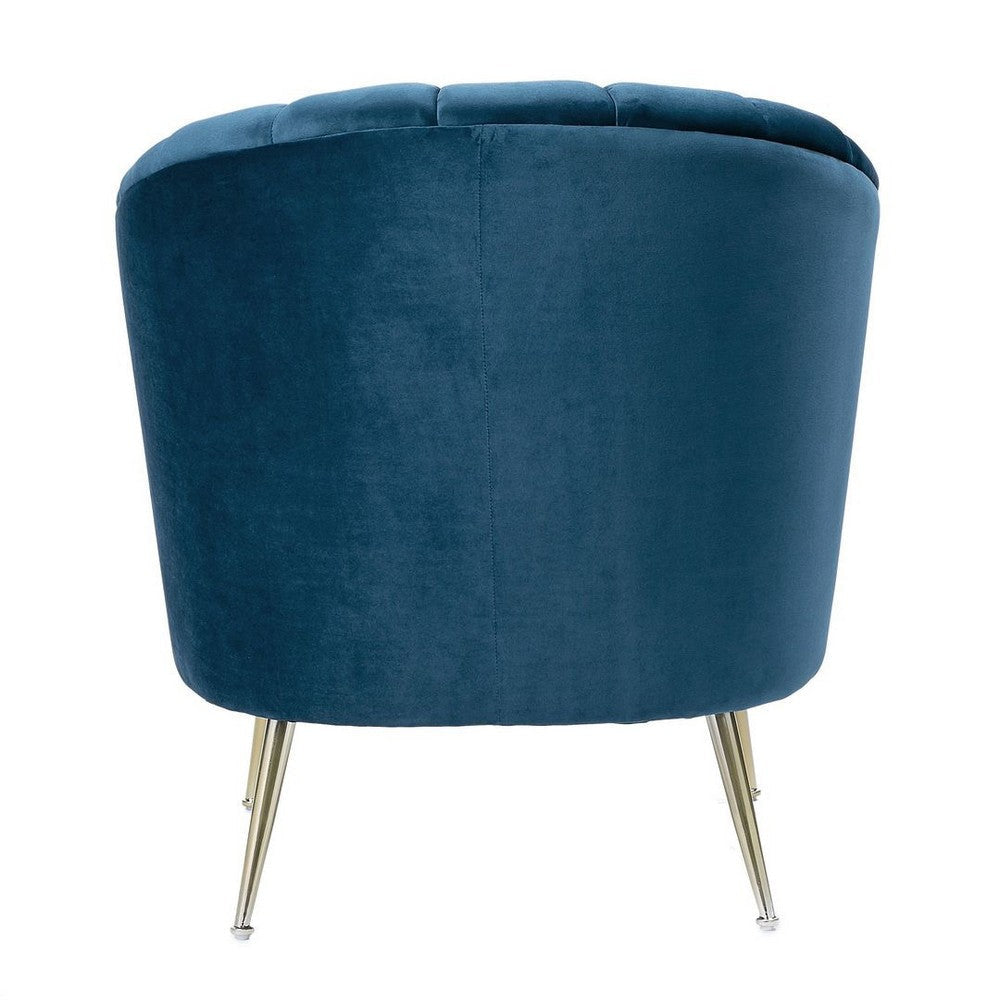 Rosemont Blue and Gold Velvet Accent Chair (Set of 2) MHC-2-AC056-BL