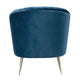 Rosemont Blue and Gold Velvet Accent Chair (Set of 2) MHC-2-AC056-BL