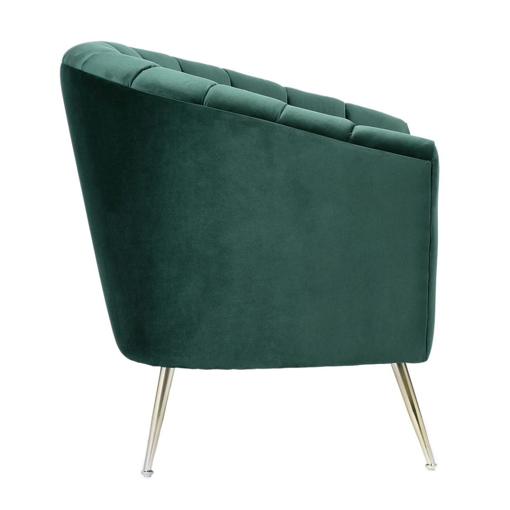 Rosemont Green and Gold Velvet Accent Chair (Set of 2) MHC-2-AC056-GR