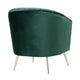 Rosemont Green and Gold Velvet Accent Chair (Set of 2) MHC-2-AC056-GR