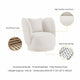 Contemporary Siri Linen Accent Chair with Pillows in Cream - Set of 2 MHC-2-AC057-CR