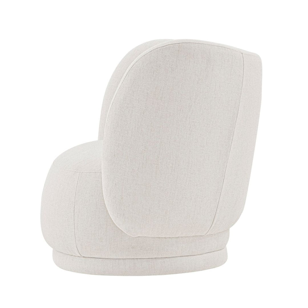 Contemporary Siri Linen Accent Chair with Pillows in Cream - Set of 2 MHC-2-AC057-CR