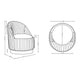 Modern Leela Swivel Boucle Accent Chair in Grey - Set of 2 MHC-2-AC058-GY