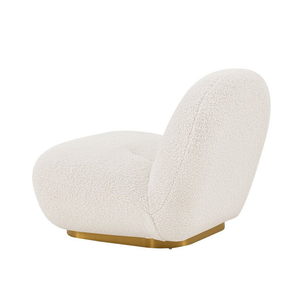 Modern Edina Boucle Accent Chair in White - Set of 2 MHC-2-AC059-WH