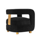 Modern Amirah Velvet Accent Chair in Black - Set of 2 MHC-2-AC060-BK