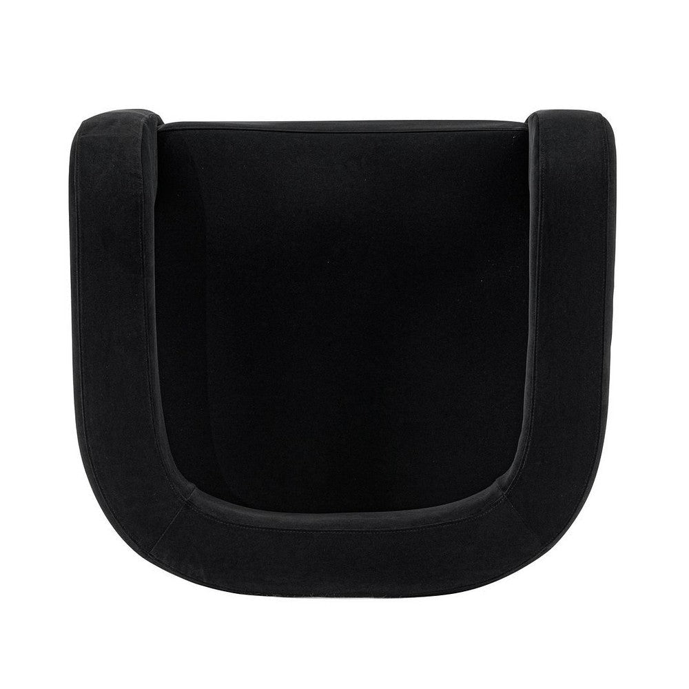 Modern Amirah Velvet Accent Chair in Black - Set of 2 MHC-2-AC060-BK