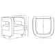 Modern Amirah Velvet Accent Chair in White - Set of 2 MHC-2-AC060-WH
