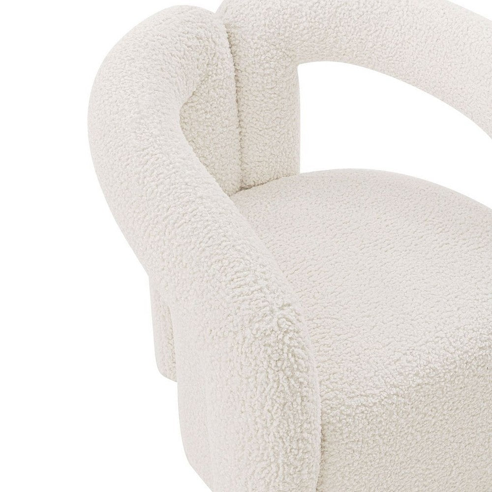 Modern Darian Boucle Accent Chair in Cream - Set of 2 MHC-2-AC061-CR