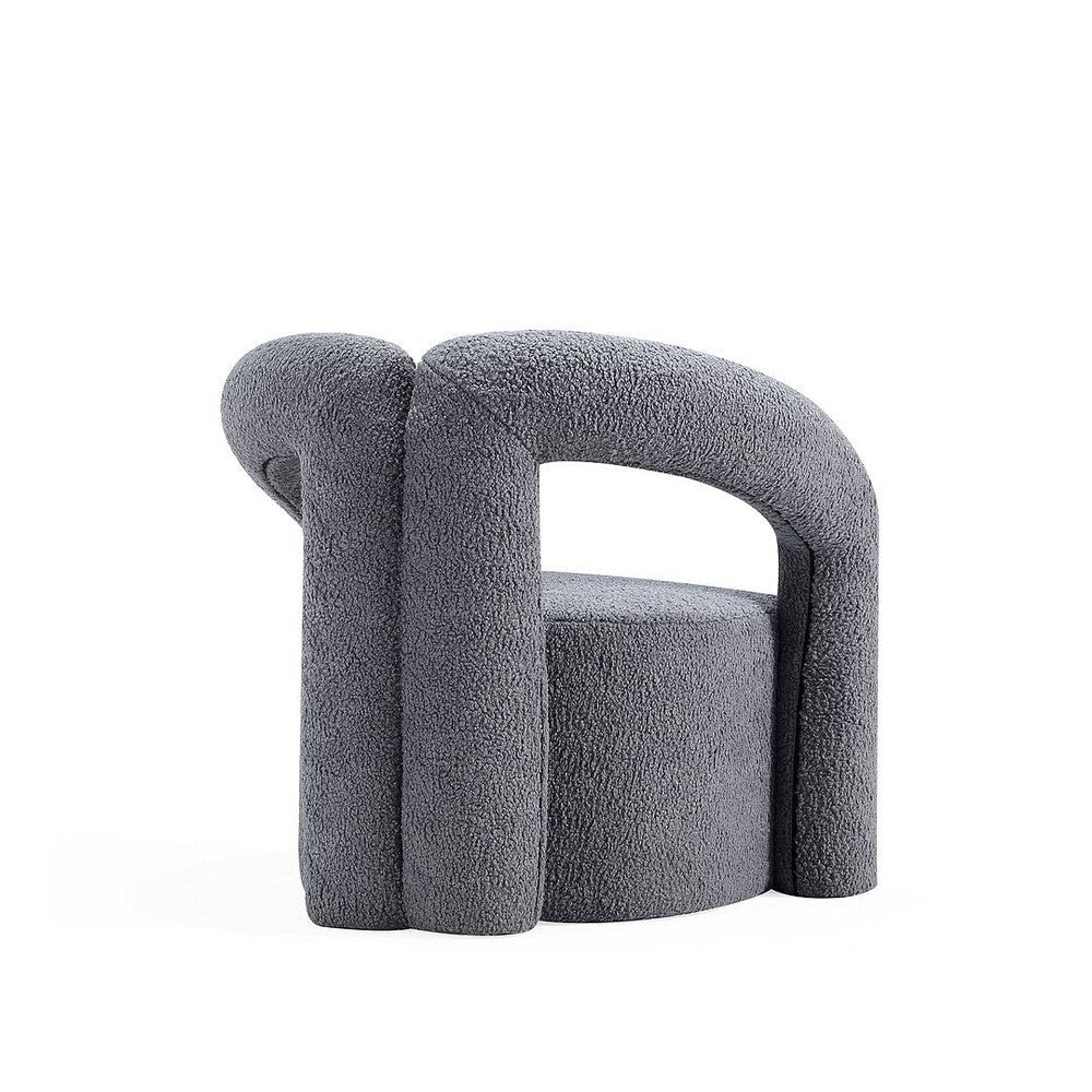 Modern Darian Boucle Accent Chair in Grey - Set of 2 MHC-2-AC061-GY
