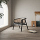 Versailles Armchair in Black and Natural Cane - Set of 2