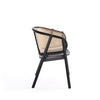 Versailles Armchair in Black and Natural Cane - Set of 2 MHC-2-ACCA02-BK