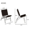 Maintenon Leatherette Accent Chair in Black - Set of 2 MHC-2-ACCA03-BK