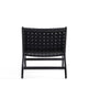 Maintenon Leatherette Accent Chair in Black - Set of 2 MHC-2-ACCA03-BK