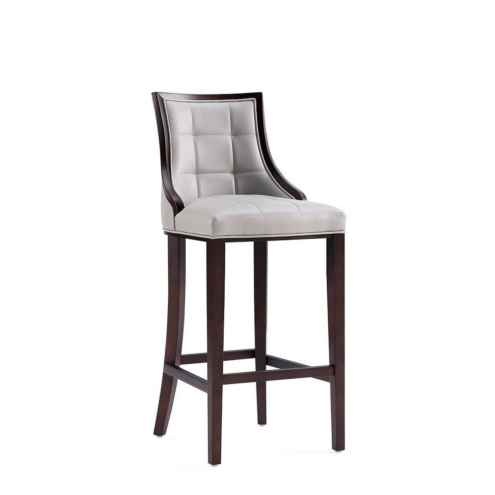Fifth Avenue Faux Leather Barstool in Light Grey (Set of 2) MHC-2-BS007-LG