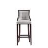 Fifth Avenue Faux Leather Barstool in Light Grey (Set of 2) MHC-2-BS007-LG