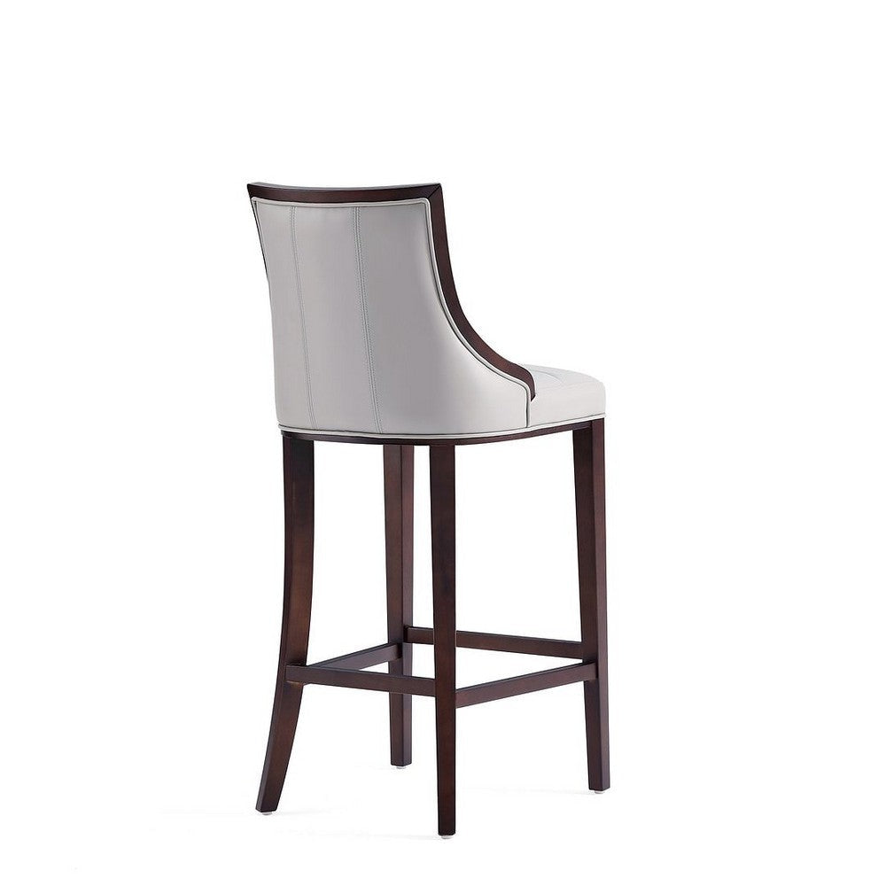 Fifth Avenue Faux Leather Barstool in Light Grey (Set of 2) MHC-2-BS007-LG