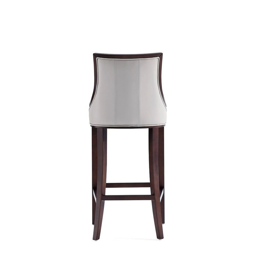 Fifth Avenue Faux Leather Barstool in Light Grey (Set of 2) MHC-2-BS007-LG