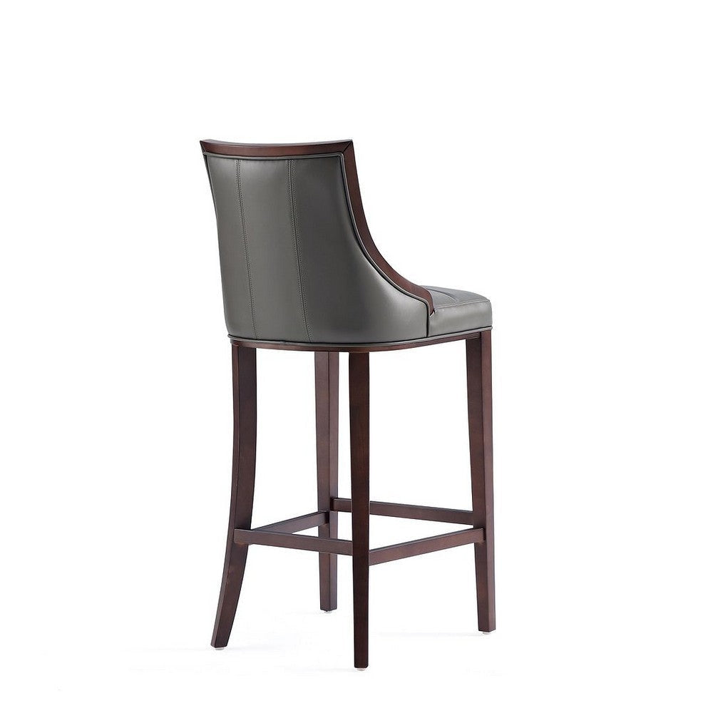 Fifth Avenue Faux Leather Barstool in Pebble Grey (Set of 2) MHC-2-BS007-PE