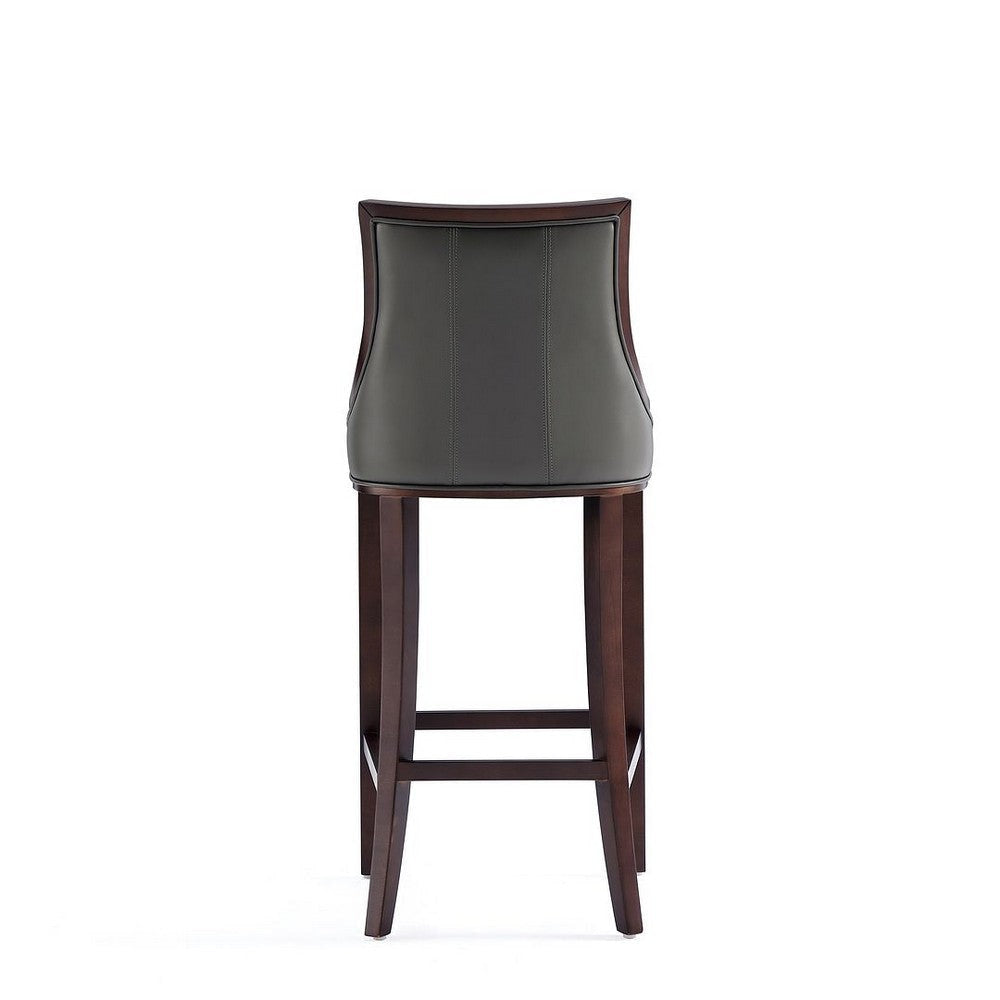 Fifth Avenue Faux Leather Barstool in Pebble Grey (Set of 2) MHC-2-BS007-PE