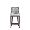 Emperor Faux Leather Barstool in Light Grey (Set of 2) MHC-2-BS008-LG