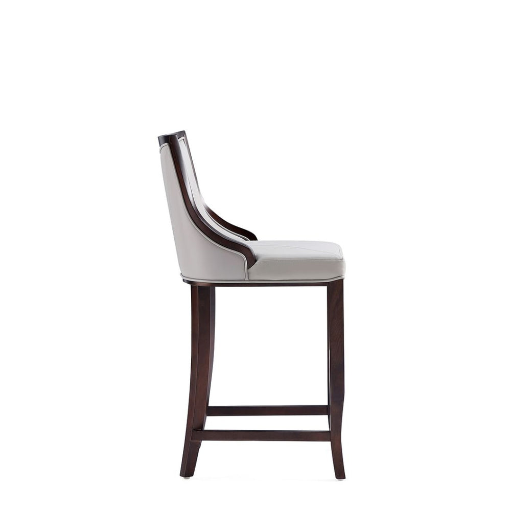 Emperor Faux Leather Barstool in Light Grey (Set of 2) MHC-2-BS008-LG