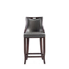 Emperor Faux Leather Barstool in Pebble Grey (Set of 2) MHC-2-BS008-PE