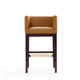Kingsley 38 in. Camel and Dark Walnut Beech Wood Barstool (Set of 2) MHC-2-BS012-CL