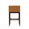 Kingsley 38 in. Camel and Dark Walnut Beech Wood Barstool (Set of 2) MHC-2-BS012-CL