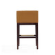 Kingsley 38 in. Camel and Dark Walnut Beech Wood Barstool (Set of 2) MHC-2-BS012-CL