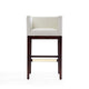 Kingsley 38 in. Ivory and Dark Walnut Beech Wood Barstool (Set of 2) MHC-2-BS012-IV