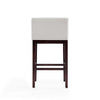 Kingsley 38 in. Ivory and Dark Walnut Beech Wood Barstool (Set of 2) MHC-2-BS012-IV