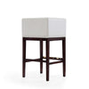 Kingsley 38 in. Ivory and Dark Walnut Beech Wood Barstool (Set of 2) MHC-2-BS012-IV
