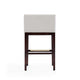 Kingsley 38 in. Ivory and Dark Walnut Beech Wood Barstool (Set of 2) MHC-2-BS012-IV