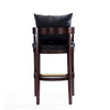 Ritz 38 in. Black and Dark Walnut Beech Wood Barstool (Set of 2) MHC-2-BS013-BK