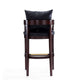 Ritz 38 in. Black and Dark Walnut Beech Wood Barstool (Set of 2) MHC-2-BS013-BK