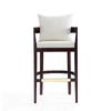Ritz 38 in. Ivory and Dark Walnut Beech Wood Barstool (Set of 2) MHC-2-BS013-IV