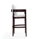 Ritz 38 in. Ivory and Dark Walnut Beech Wood Barstool (Set of 2) MHC-2-BS013-IV