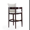Ritz 38 in. Ivory and Dark Walnut Beech Wood Barstool (Set of 2) MHC-2-BS013-IV